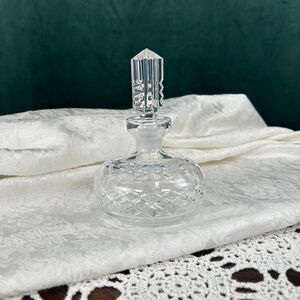 Vintage Waterford Intricate Cut Crystal Perfume Bottle